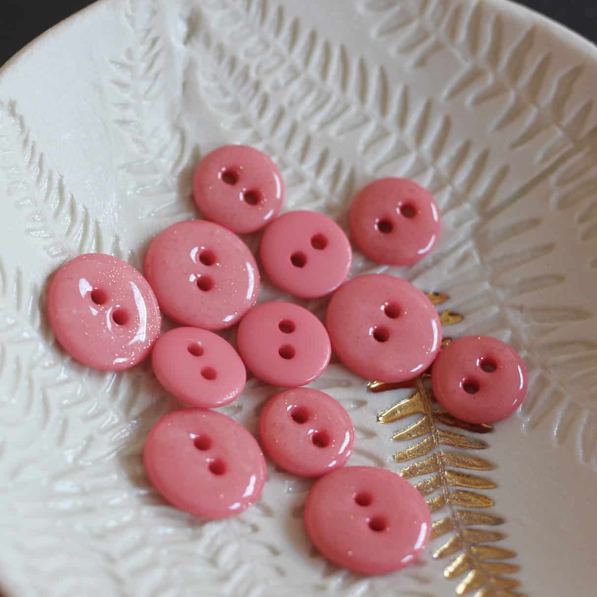 Boutons glitter deux trous