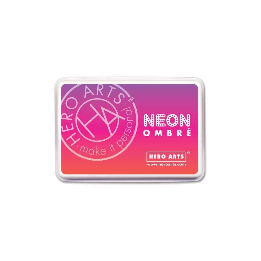 Ombré Neon Red to Purple Pad