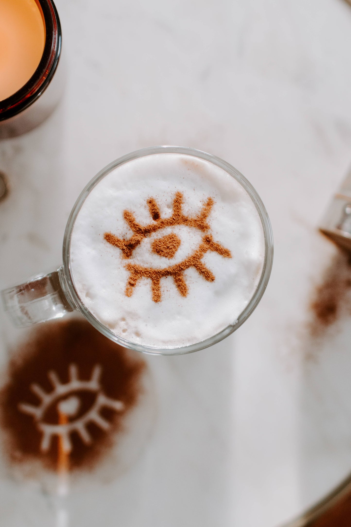 Eye Heart You Latte Art Stencil