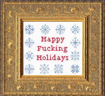 Happy F*cking Holidays Snowflakes