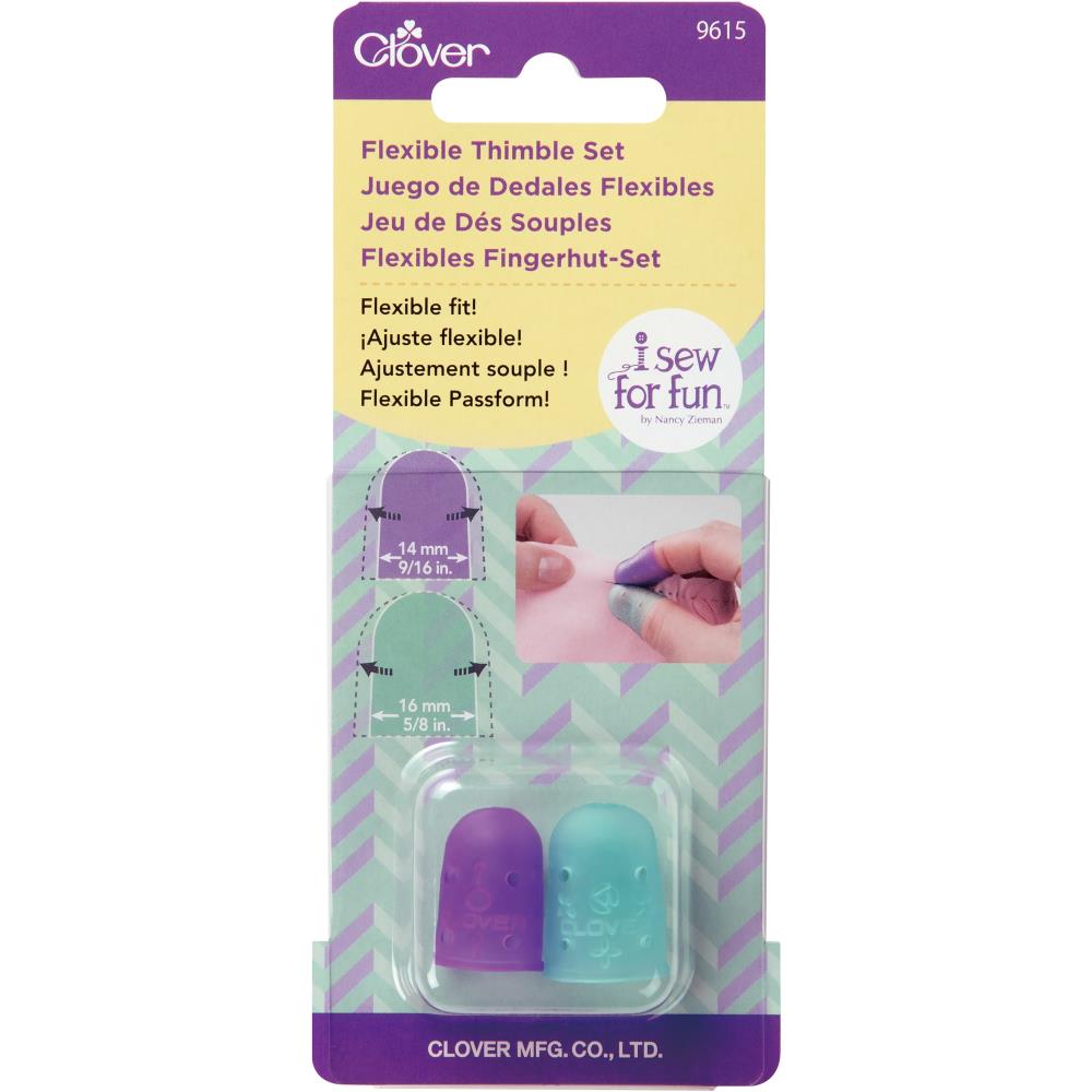 
                      
                        Clover I Sew For Fun Flexible Thimble Set, Small & Medium
                      
                    