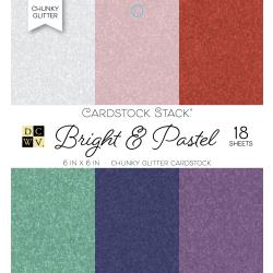 Bright and Pastel Chunky Glitter Paper Pad