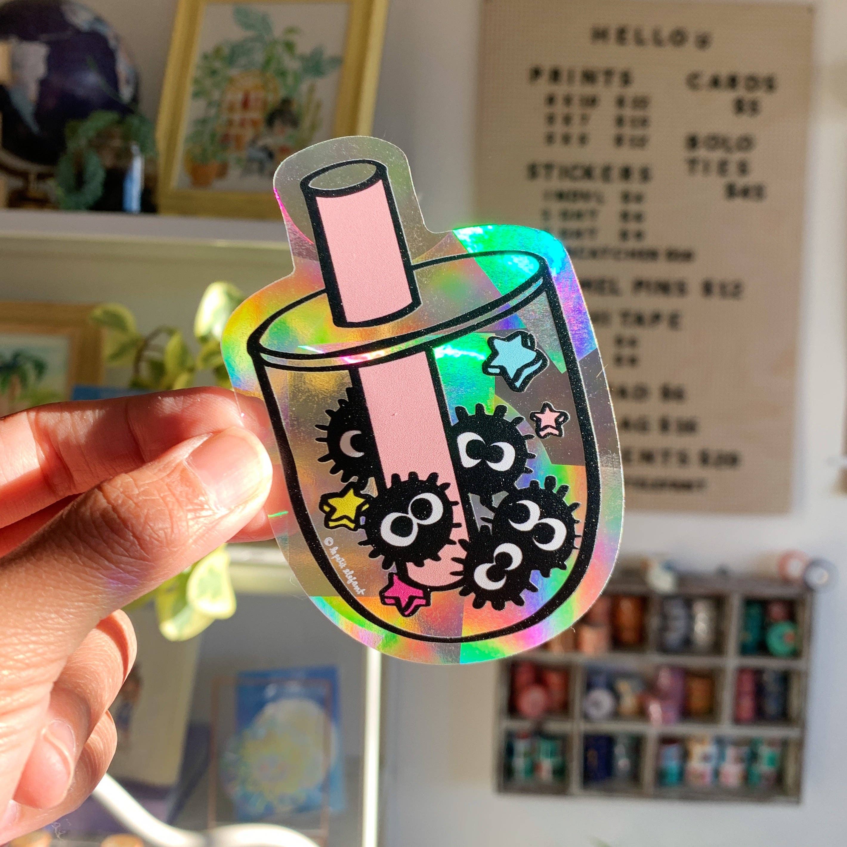 Soot Sprite Boba Suncatcher Rainbow Decal Sticker – Brainstorm Art Supply
