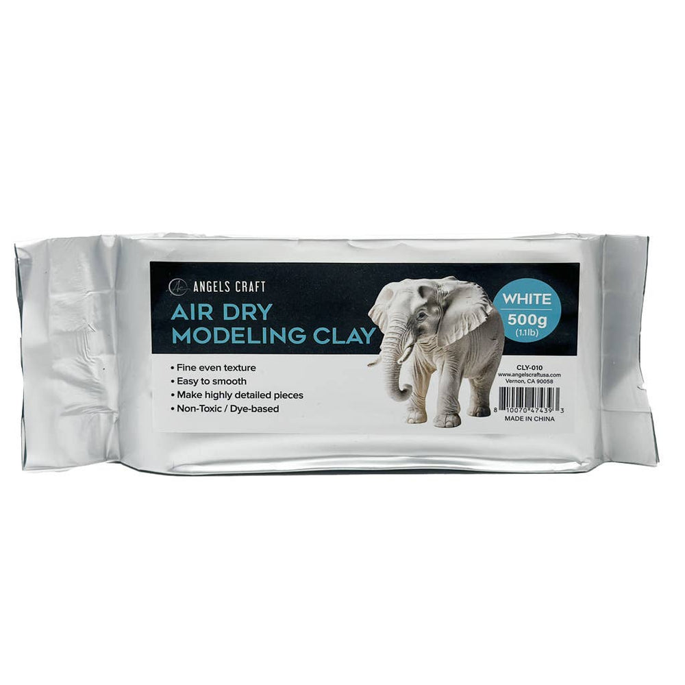 Angels Craft - Air Hardening Modelling Clay White 500g