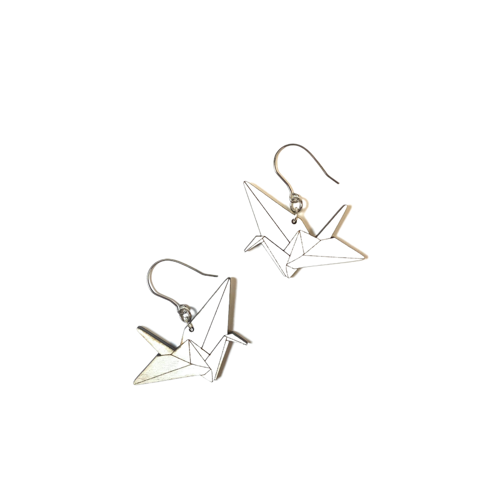 
                      
                        Leopard Frog - Crane origami earrings
                      
                    