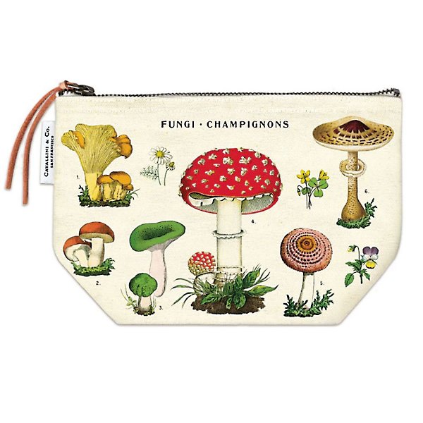 Vintage Inspired Pouches - Mushrooms