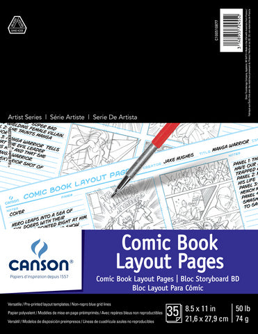 Comic Book Layout Pages 8.5 x 11 in