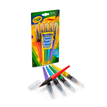 Paint Brush Pen Set, 5 Pieces