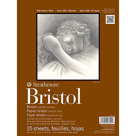 Strathmore Bristol Paper Pads, Series 400, Vellum/Smooth