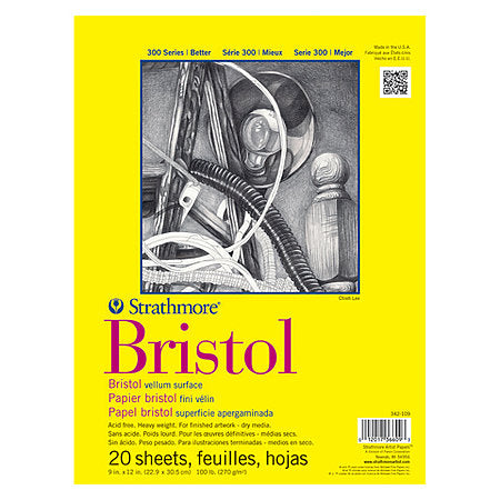 Bristol Paper Pads Series 300 Regular & Smooth (Vellum)