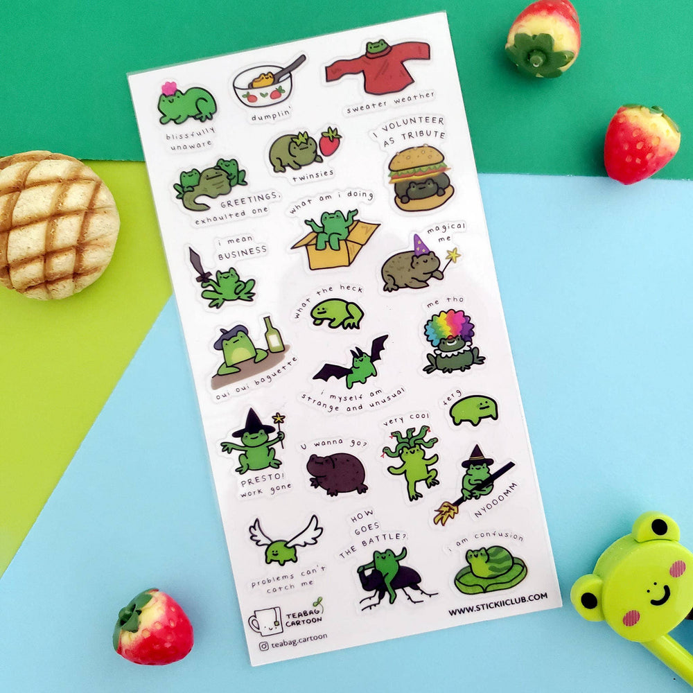 STICKII - What ARE Frogs? 1 Sticker Sheet