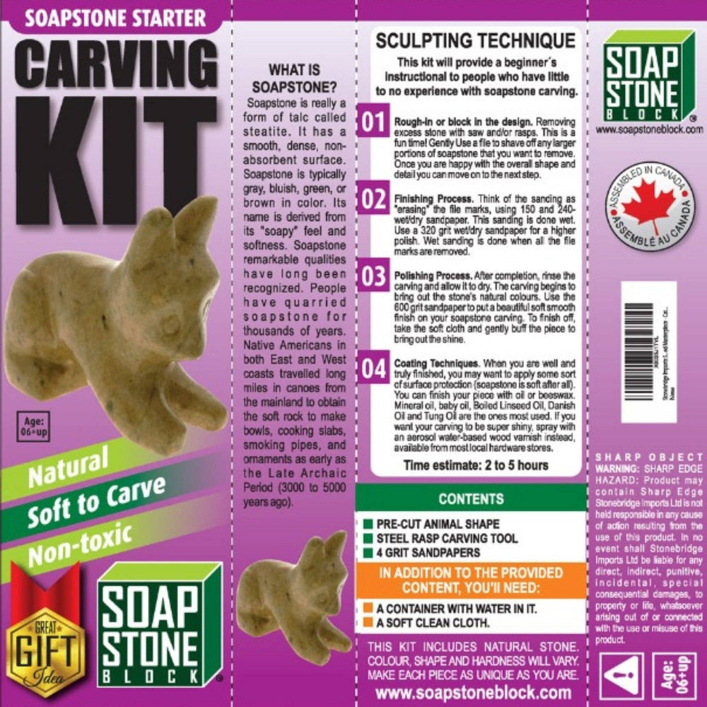 
                      
                        Soapstone Carving Kit - Cat
                      
                    