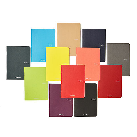 5.8" x 8.3" (A5) 40 sheet Graph Ecoqua Plus Fabric-Bound Notebooks