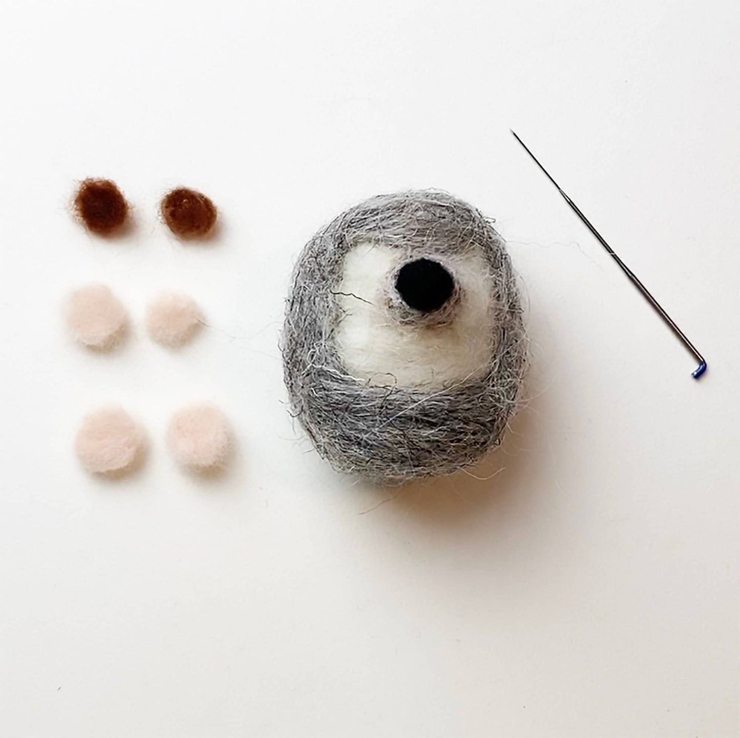Needle Felting Kit, Hedgehog, Beginners, Creative Gift Idea