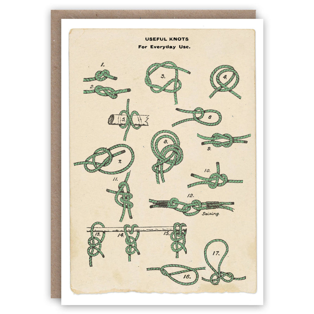 The Pattern Book - Scouting Knots greeting card