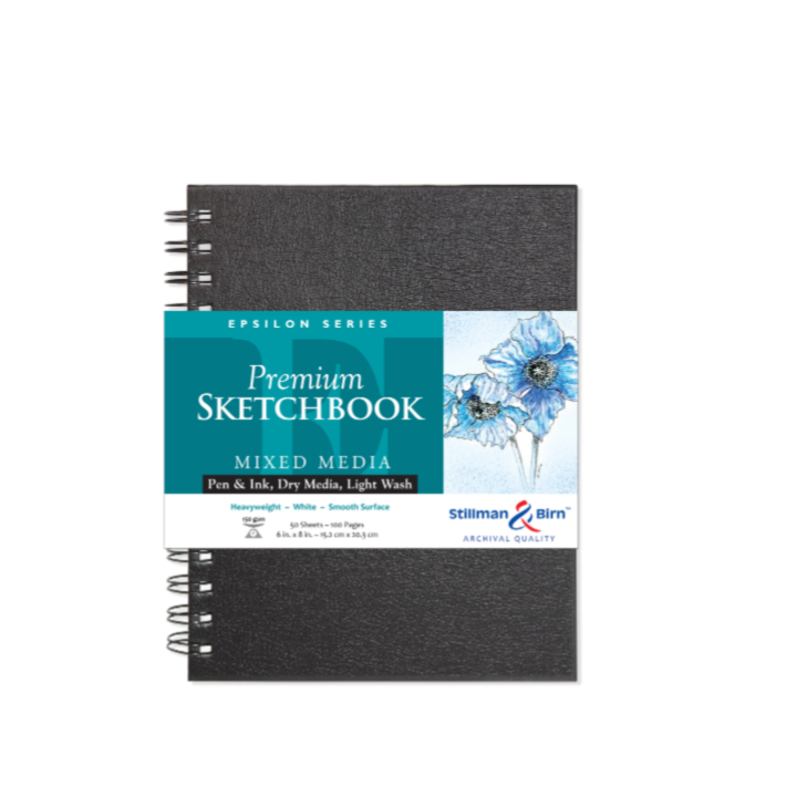 
                      
                        Stillman & Birn Mixed Media Sketchbook - Epsilon Series: 5.5 x 8.5 Portrait SOFTCOVER
                      
                    