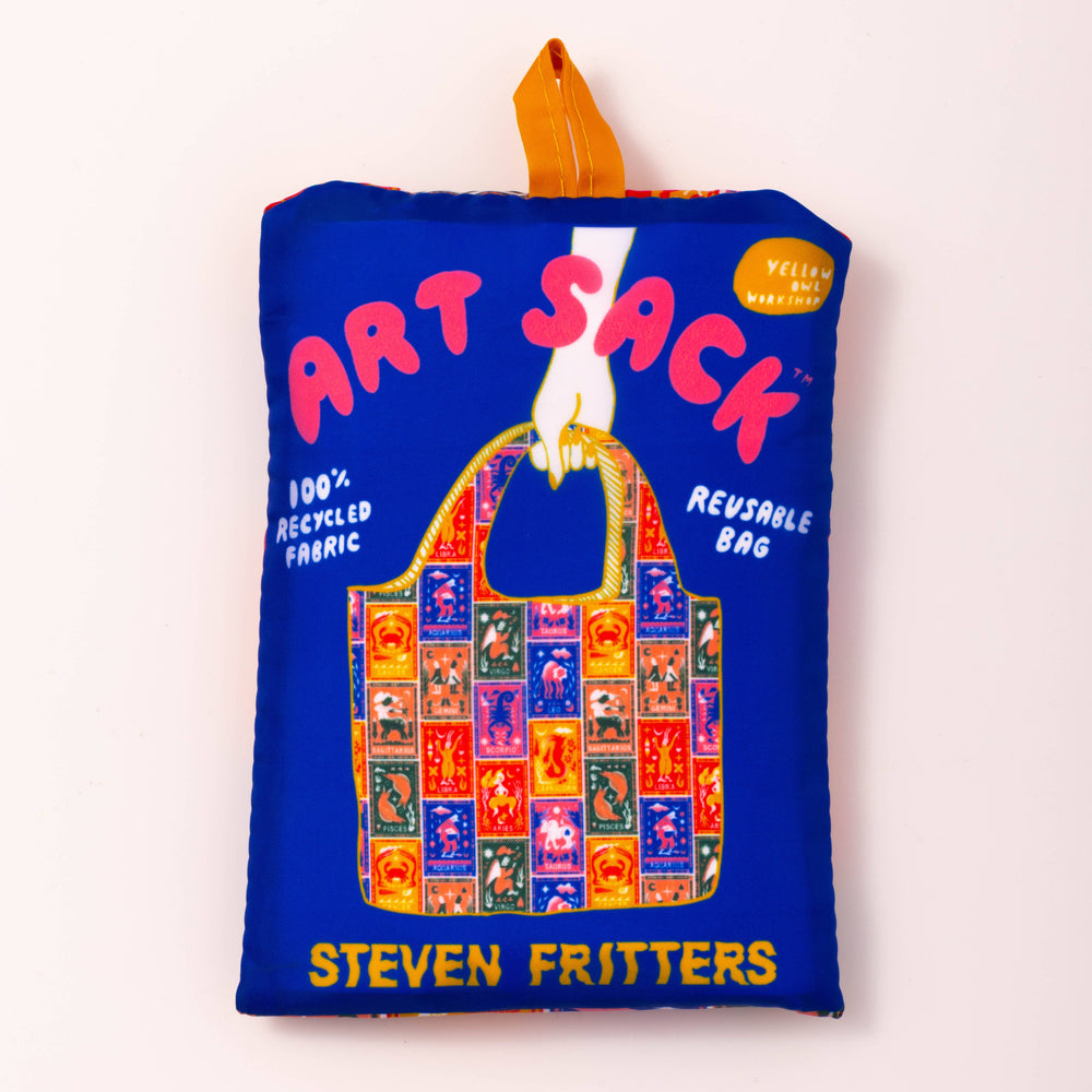 Zodiac Art Sack by Steven Fritters - Eco-Friendly Reuse Tote