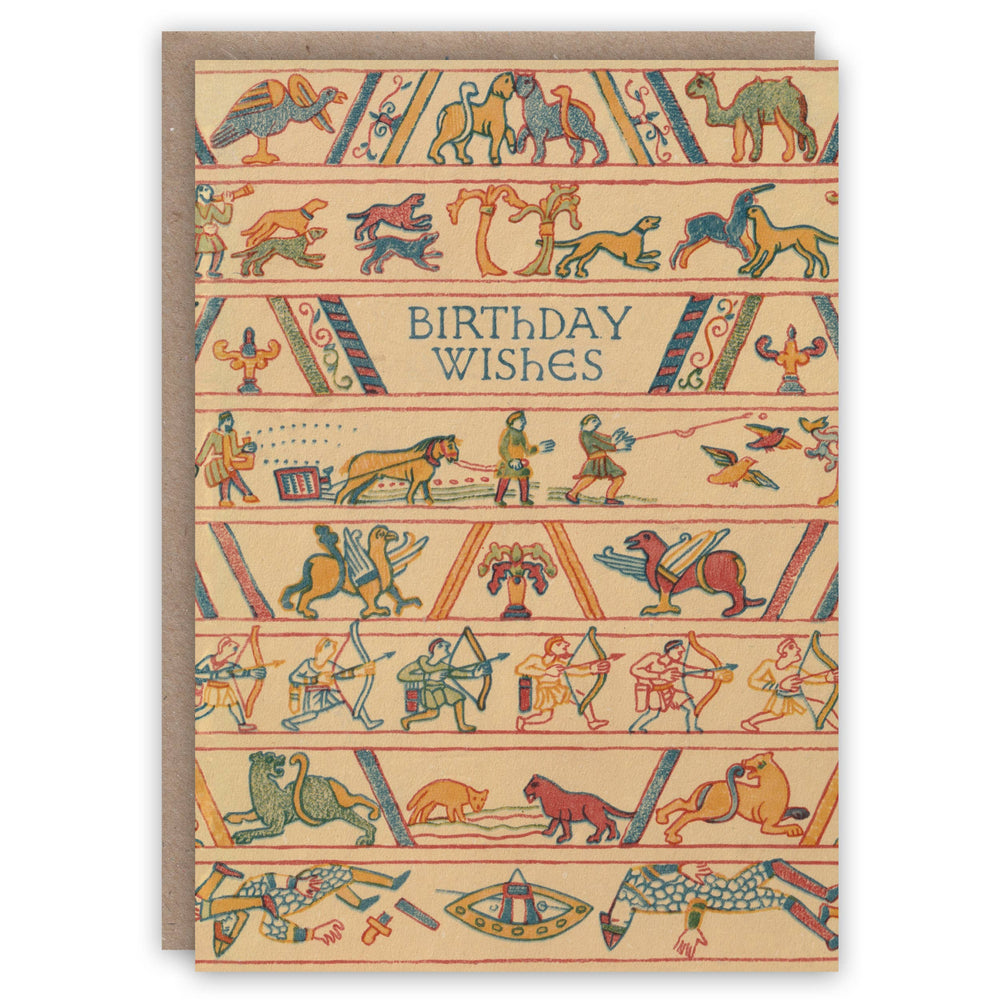 The Pattern Book - Bayeux Tapestry birthday card