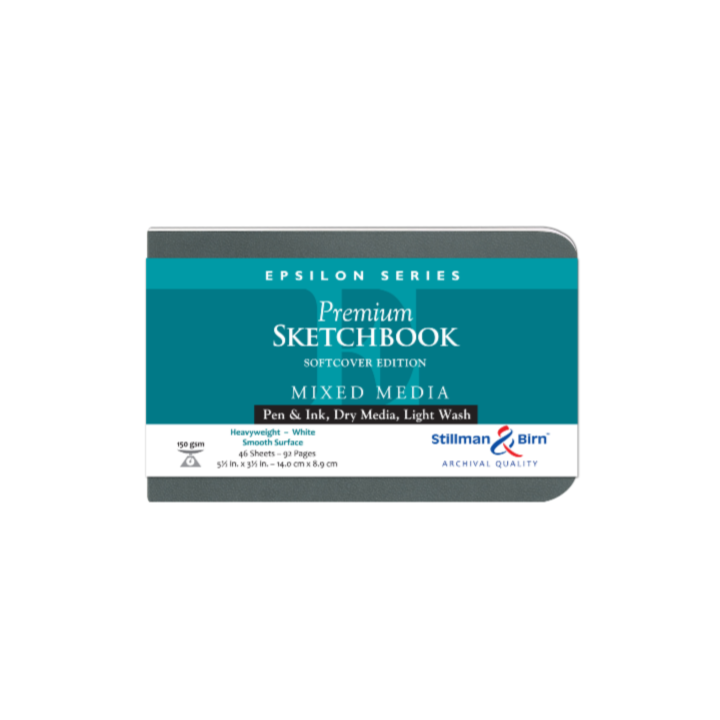 
                      
                        Stillman & Birn Mixed Media Sketchbook - Epsilon Series: 8 x 10 Portrait SOFTCOVER
                      
                    