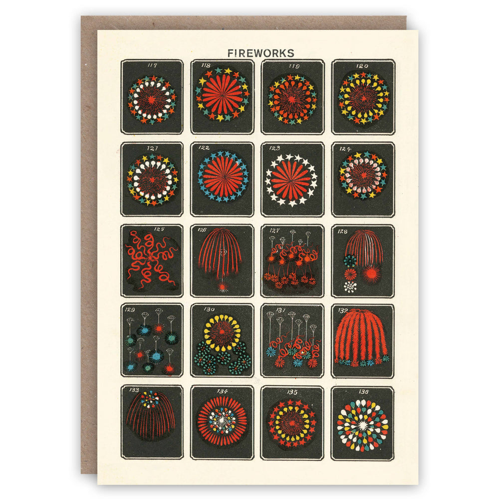 The Pattern Book - Fireworks greeting card