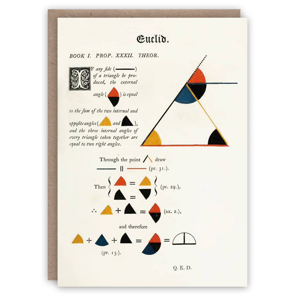 The Pattern Book - Elements of Euclid greeting card