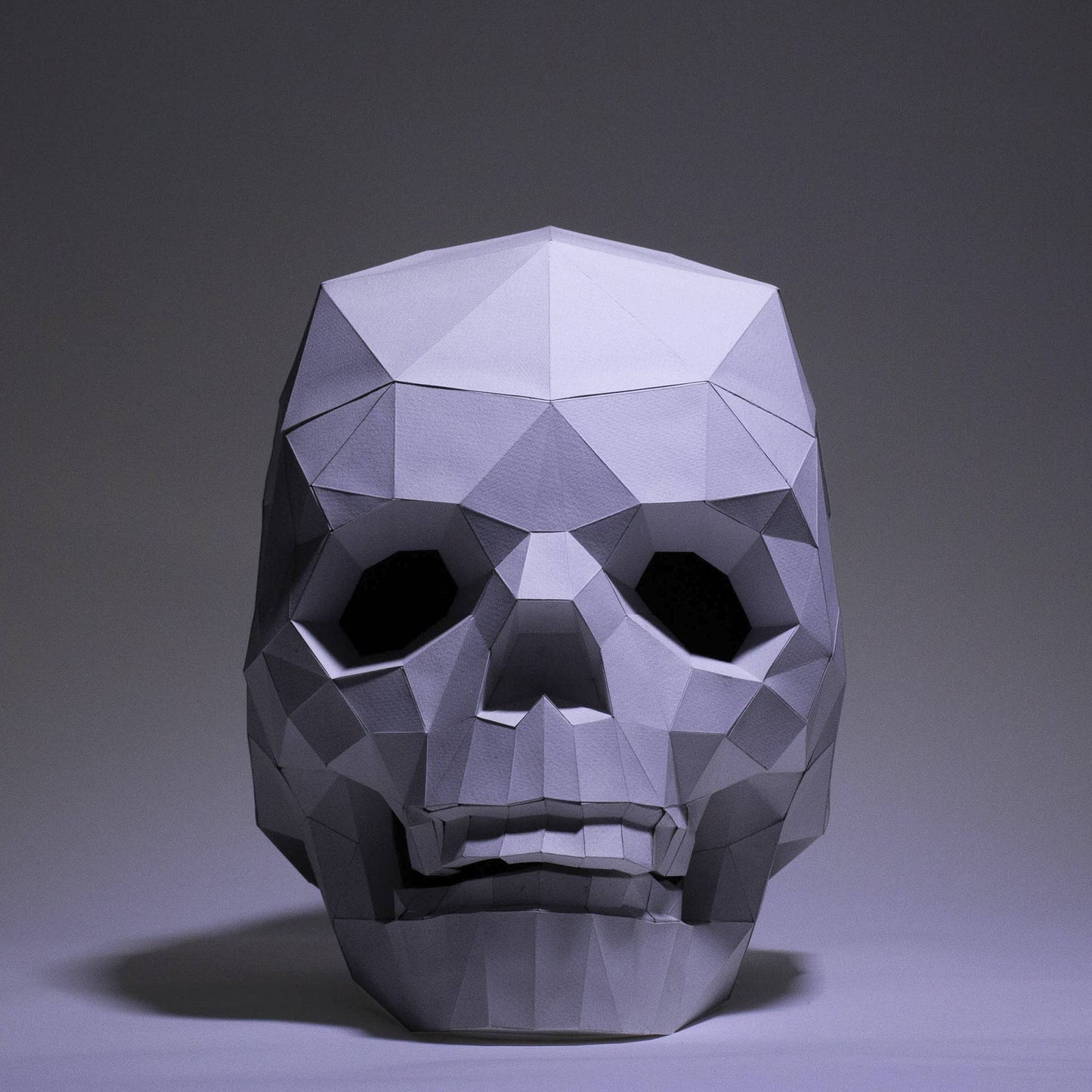 PAPERCRAFT WORLD - Low Poly Skull PaperCraft Origami Model