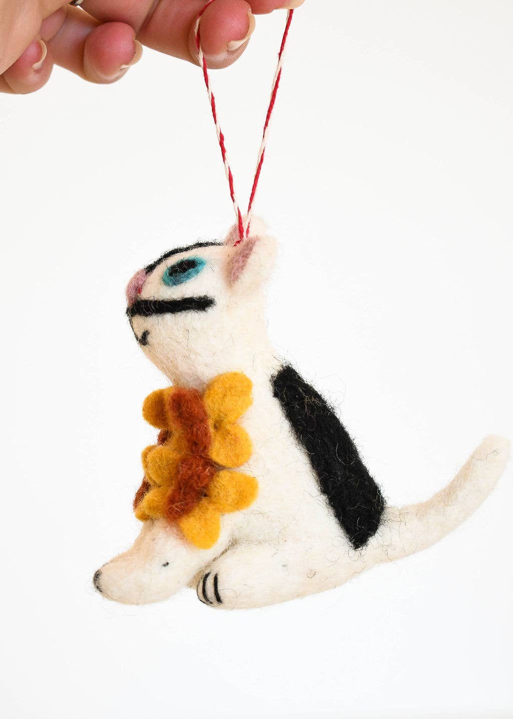 Salvador Catli Art Cat Felt Christmas Decoration