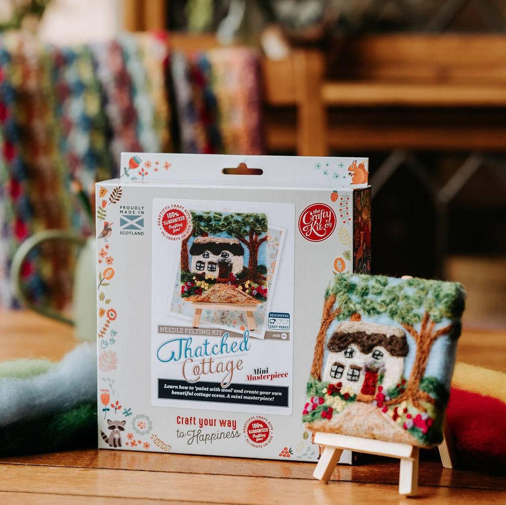 Paint with Wool: Mini Masterpiece Thatched Cottage Craft Kit