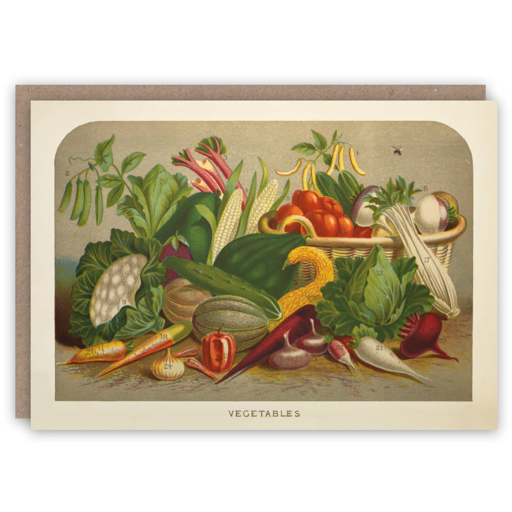 The Pattern Book - Vegetables greeting card