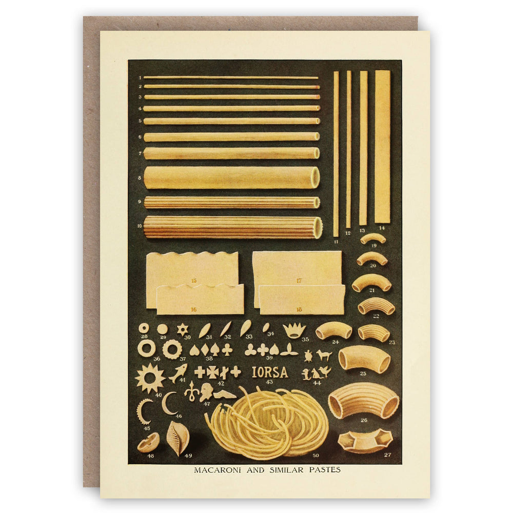 The Pattern Book - Pasta greeting card