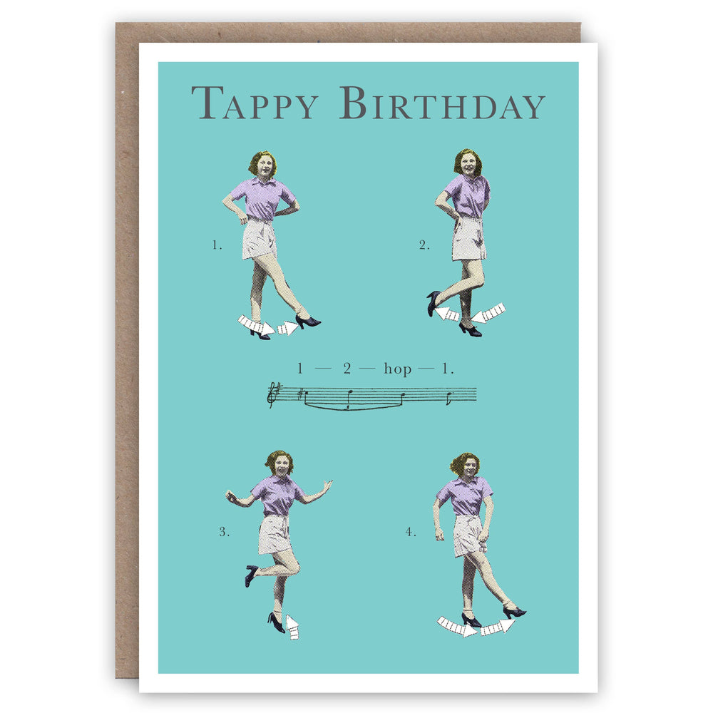 The Pattern Book - Triple Time Step birthday card