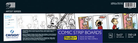 Artist Series Comic Strip Boards, 5" x 17" - 14 Sheet Pack