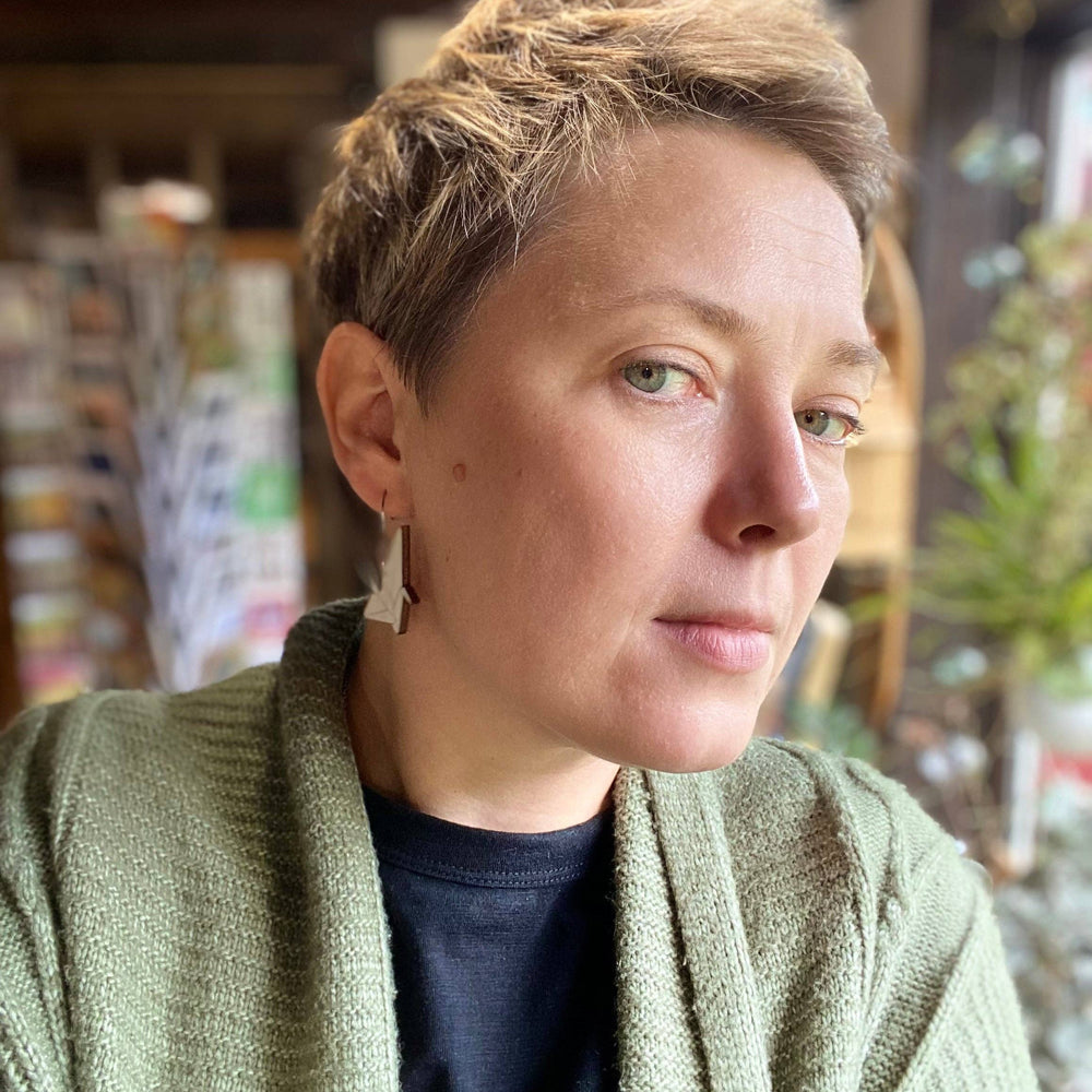 
                      
                        Leopard Frog - Crane origami earrings
                      
                    