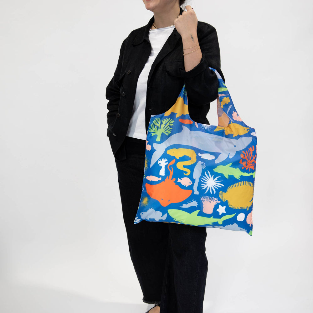 
                      
                        Sea Animals Art Sack by Banquet Workshop - Beach Tote Bag
                      
                    