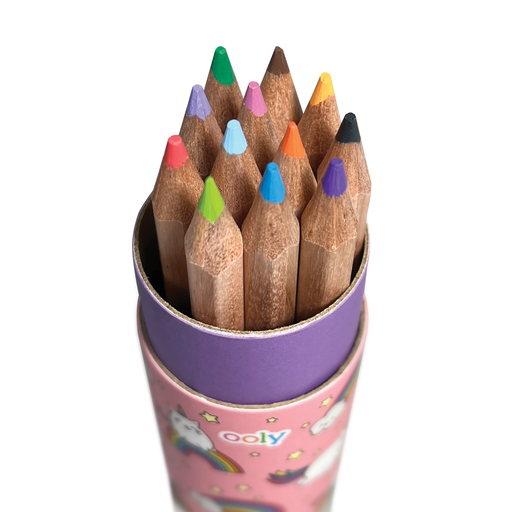 OOLY - Draw 'n' Doodle Mini Colored Pencils + Sharpener - Set of 12