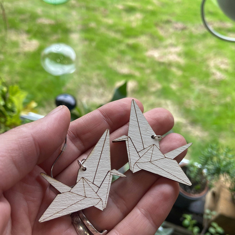 
                      
                        Leopard Frog - Crane origami earrings
                      
                    