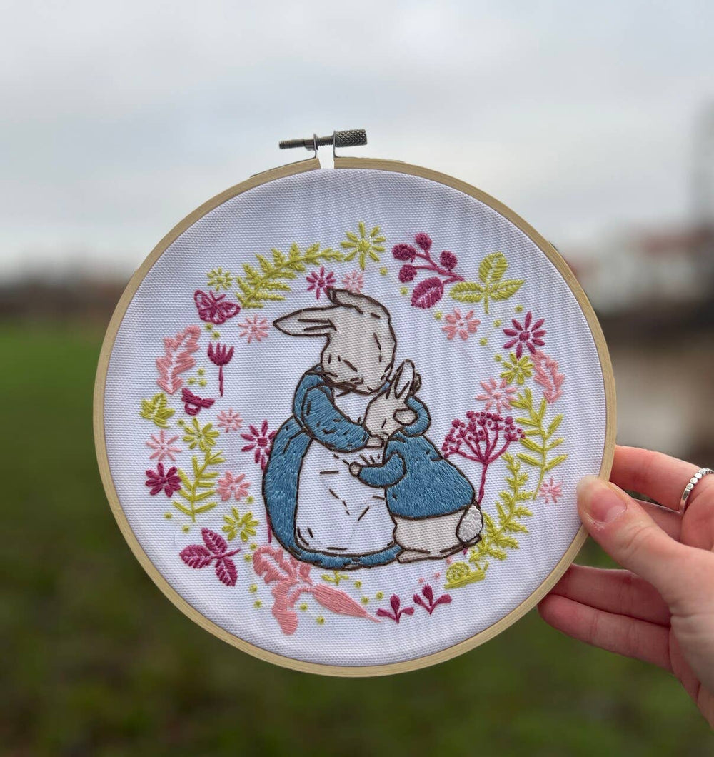 Beatrix Potter - Mrs Rabbit and Peter Embroidery