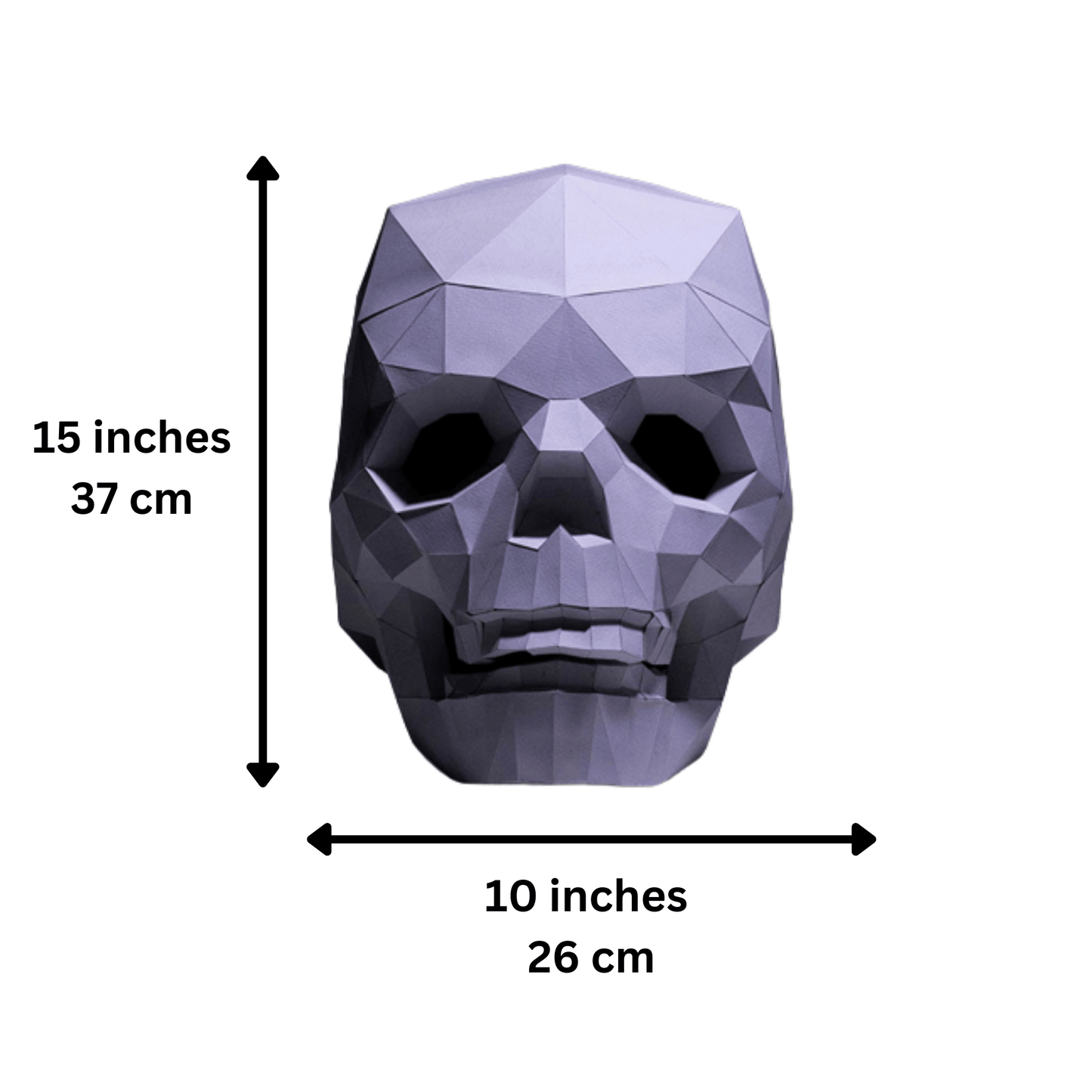 PAPERCRAFT WORLD - Low Poly Skull PaperCraft Origami Model