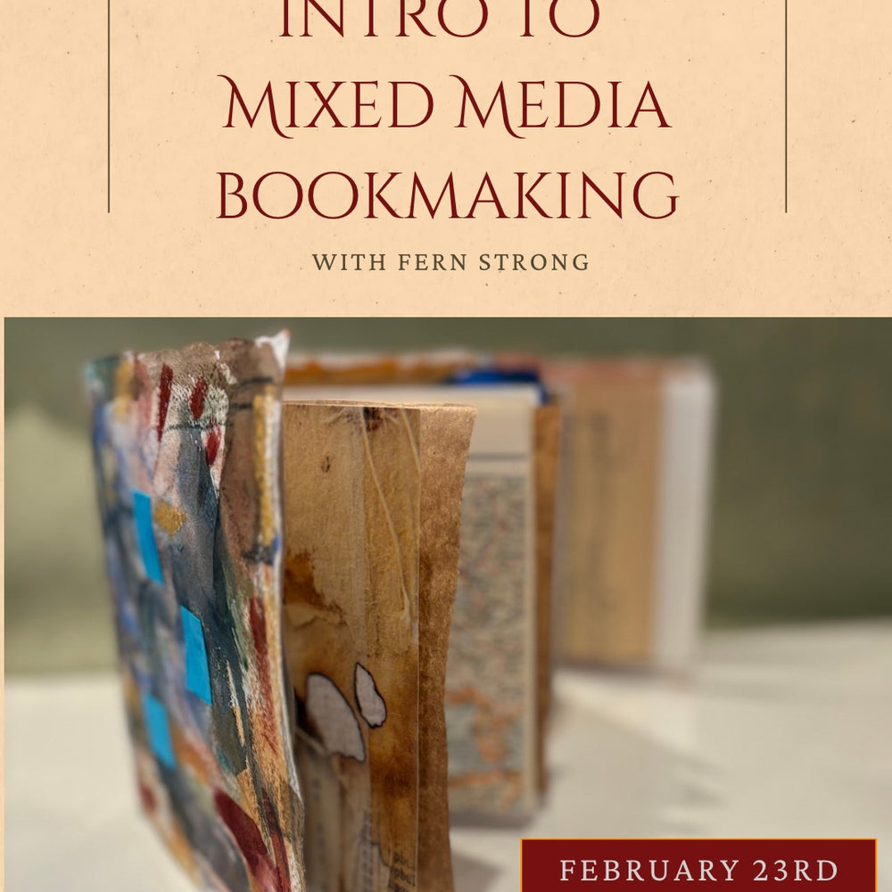 
                      
                        Introduction to Mixed Media Bookmaking with Fern Strong
                      
                    