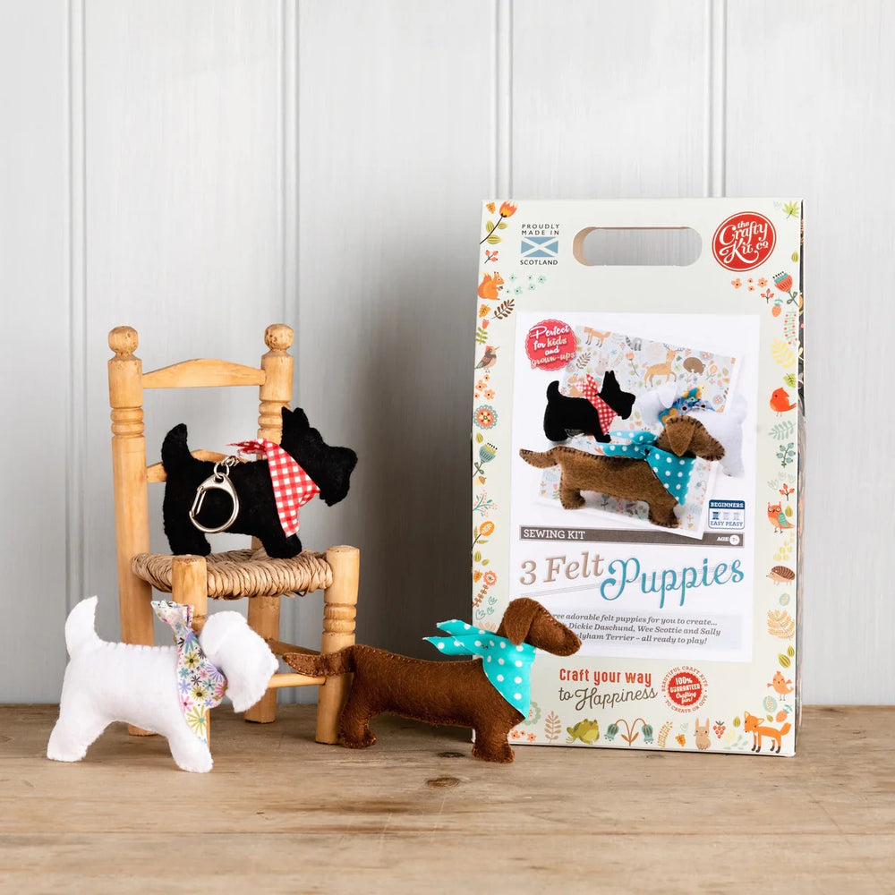 
                      
                        Three Felt Puppies Sewing Craft Kit
                      
                    