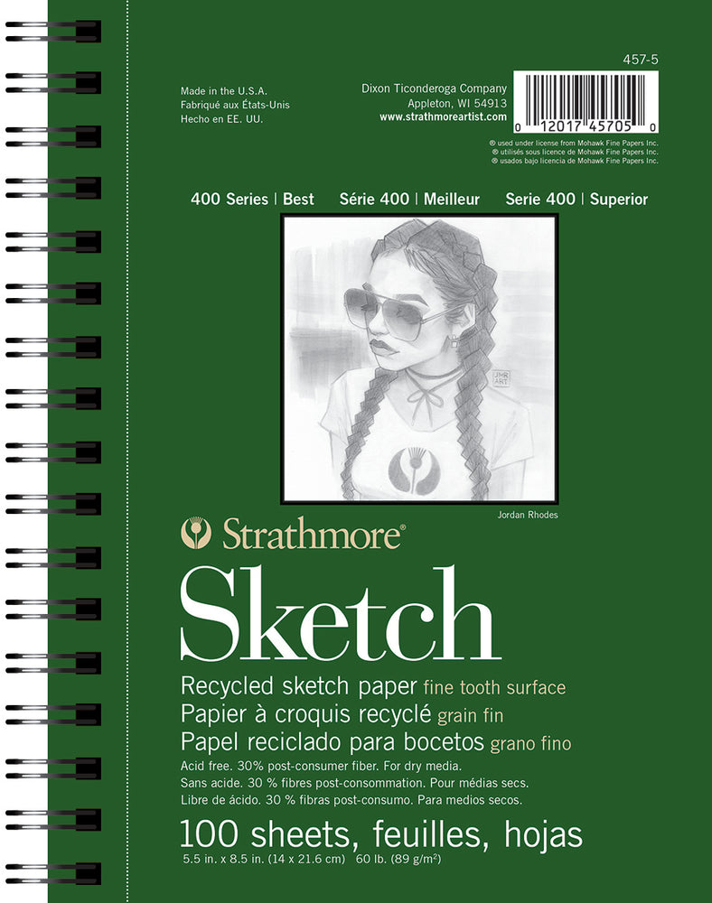 
                      
                        Recycled Sketch Paper Pads 400 Series
                      
                    