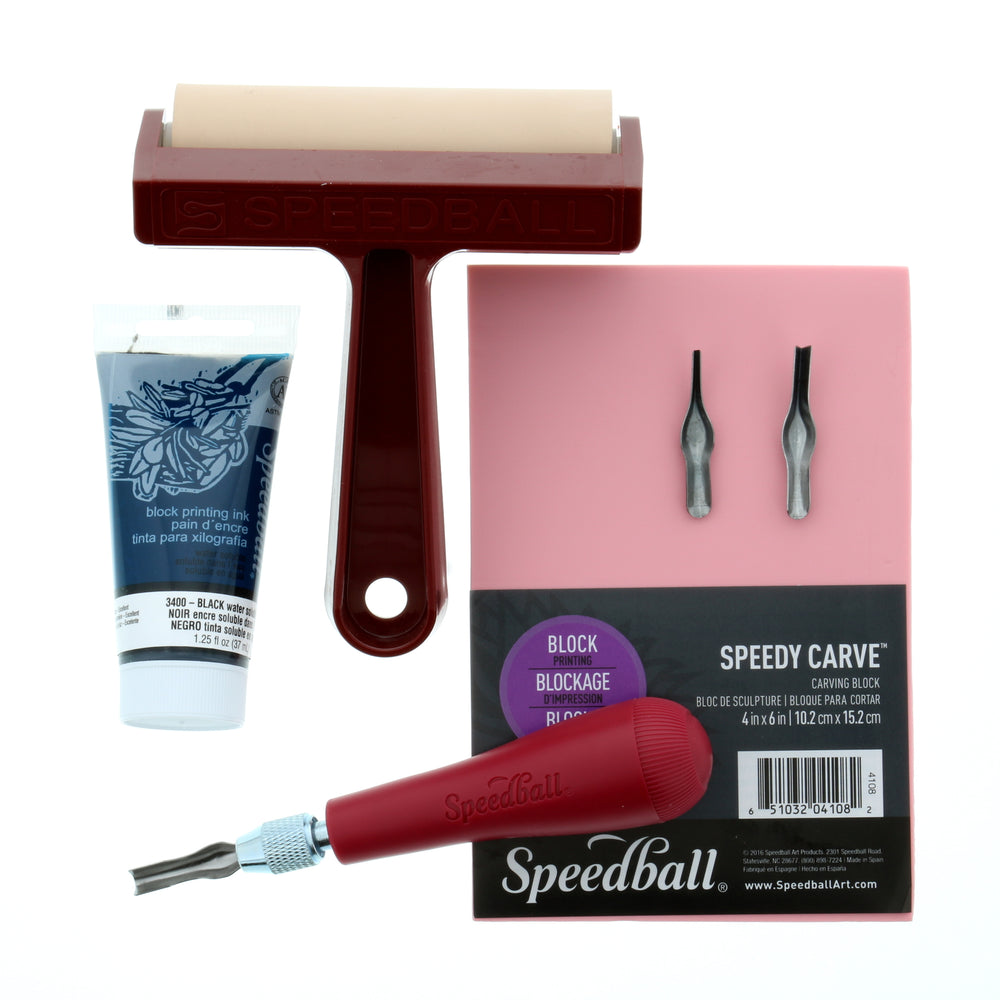 Block Printing Starter Kit, 7 Pieces - Speedball