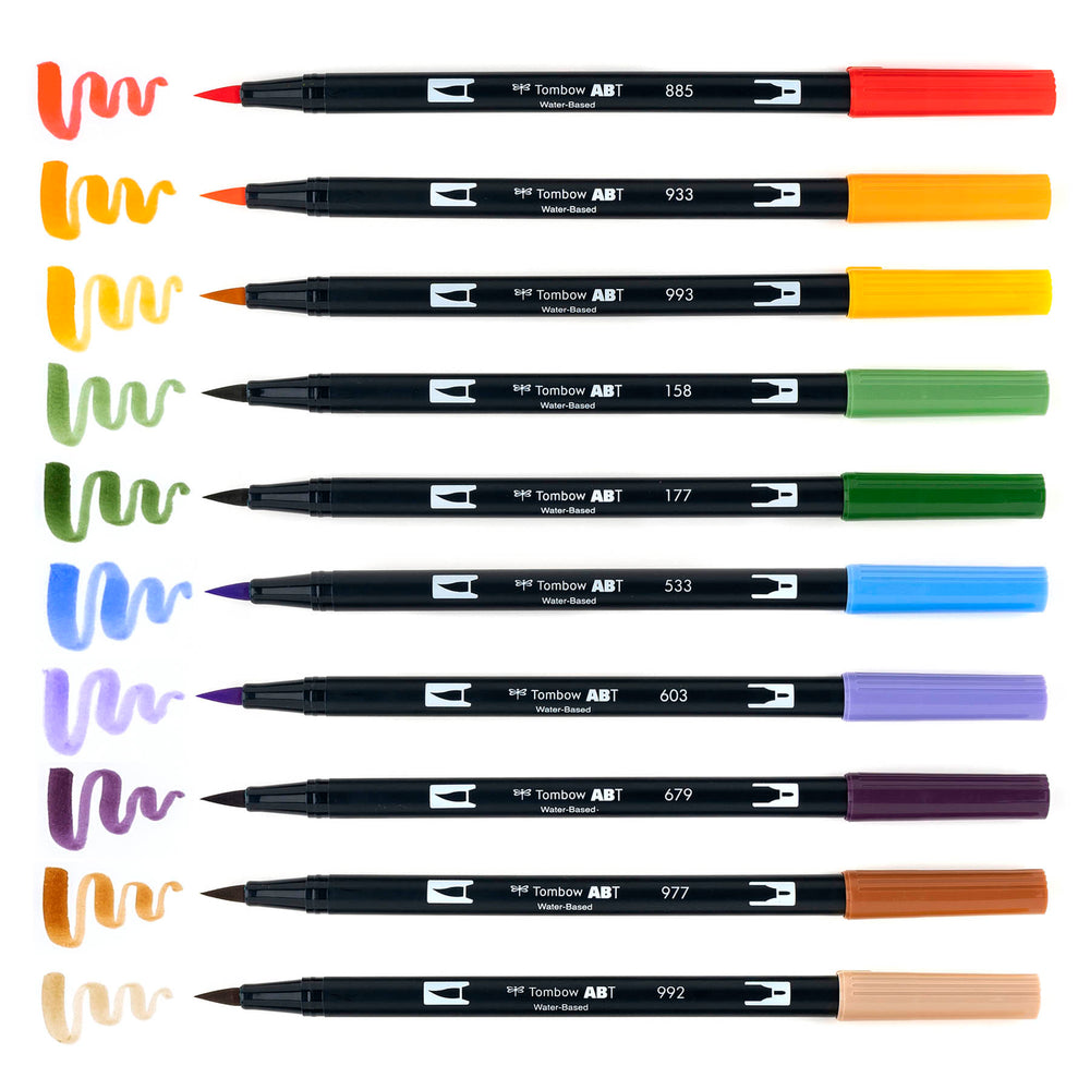 
                      
                        Tombow Dual Brush Pens, 10/set
                      
                    