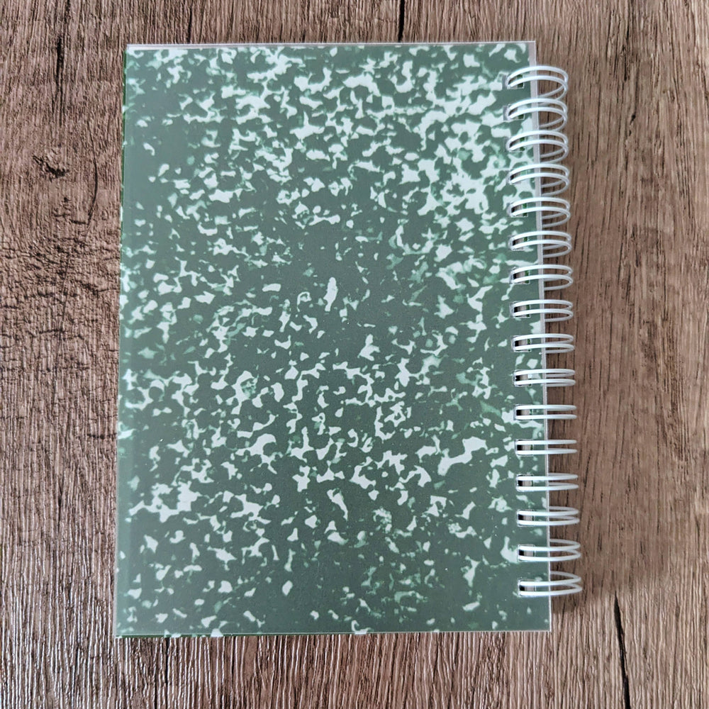 
                      
                        The Sadsquatch - Green Composition Notebook - Reusable Sticker Book - 50 Page
                      
                    