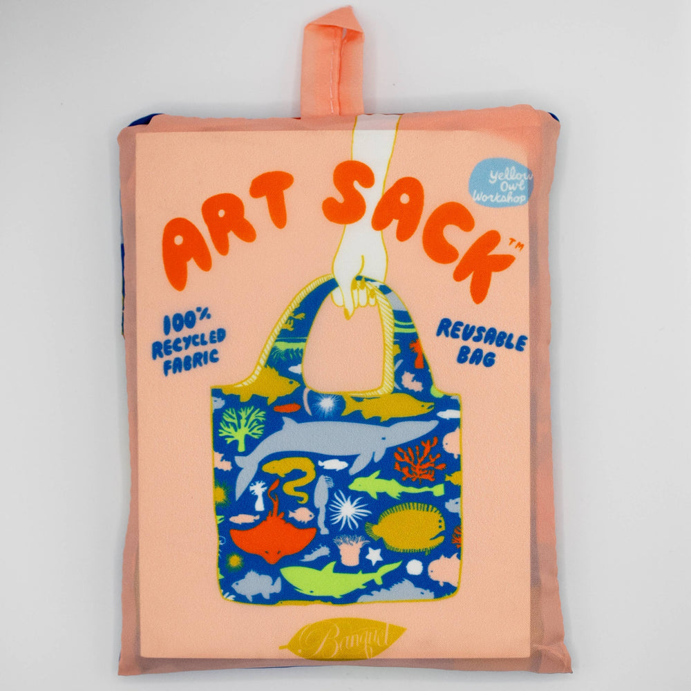 Sea Animals Art Sack by Banquet Workshop - Beach Tote Bag