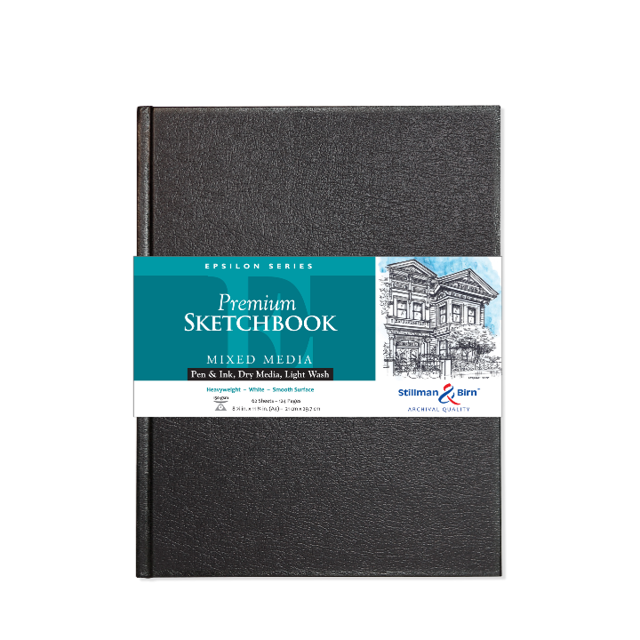 
                      
                        Stillman & Birn Mixed Media Sketchbook - Epsilon Series: 5.5 x 8.5 Portrait SOFTCOVER
                      
                    