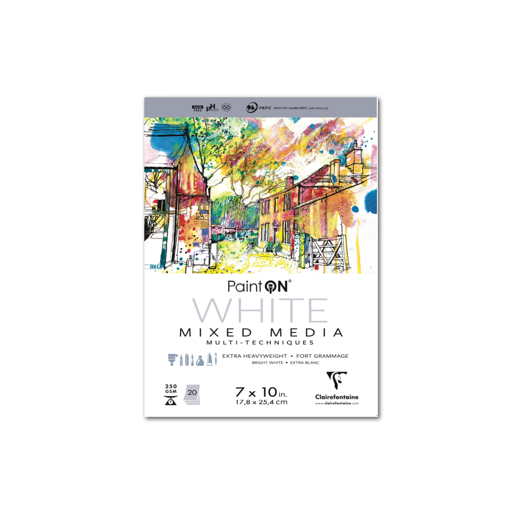 
                      
                        PaintON Mixed Media Pads - 250g - Six Colors - Three Sizes: WHITE 6x8
                      
                    