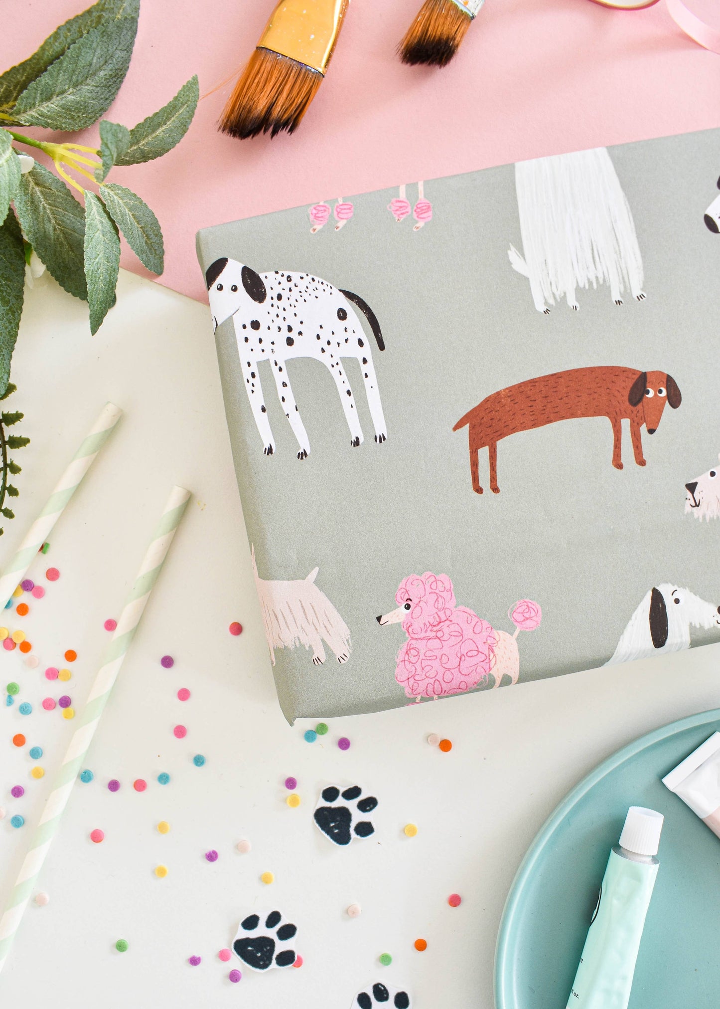 Walkies Dog Wrapping Paper pack of 3