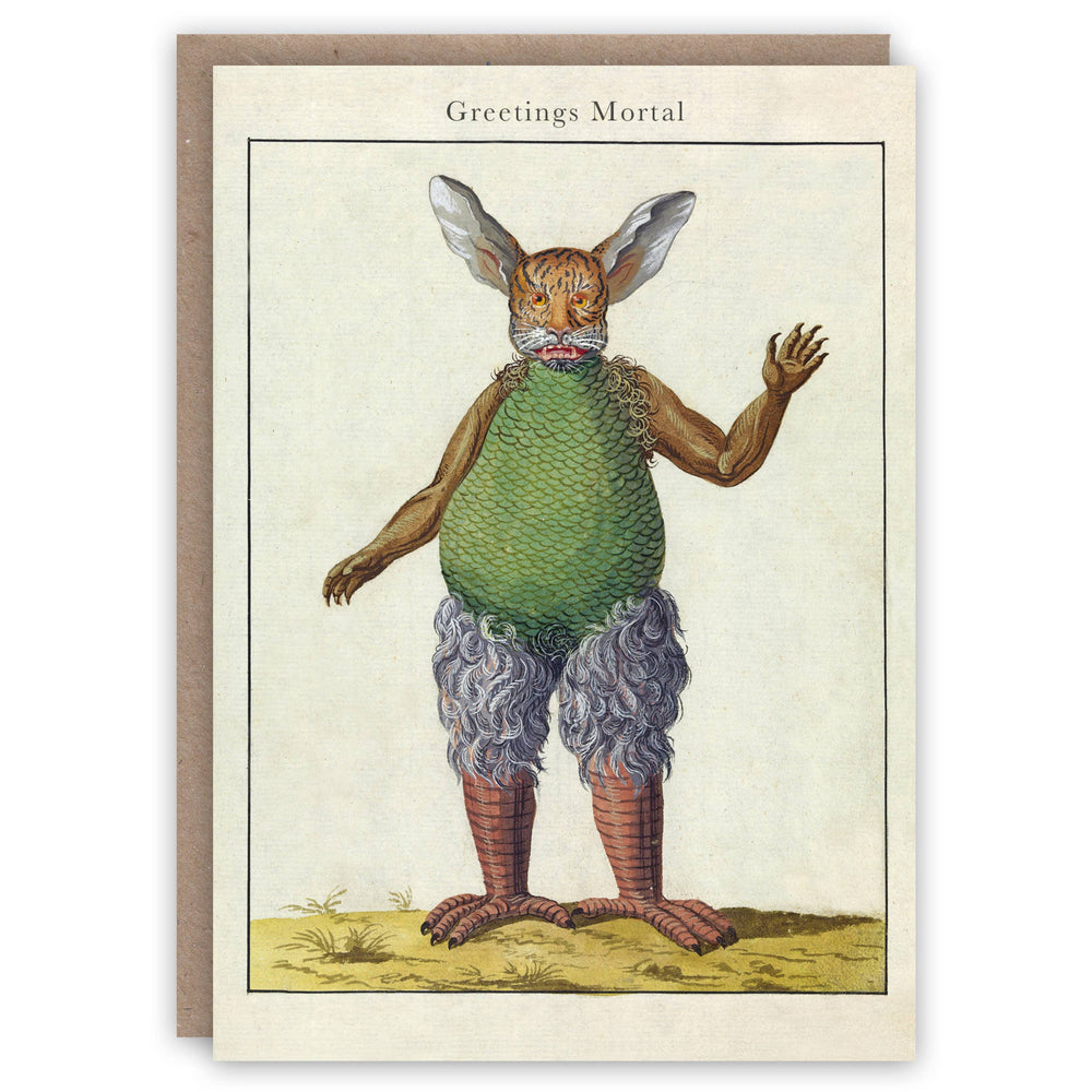 The Pattern Book - Bunny Demon greeting card