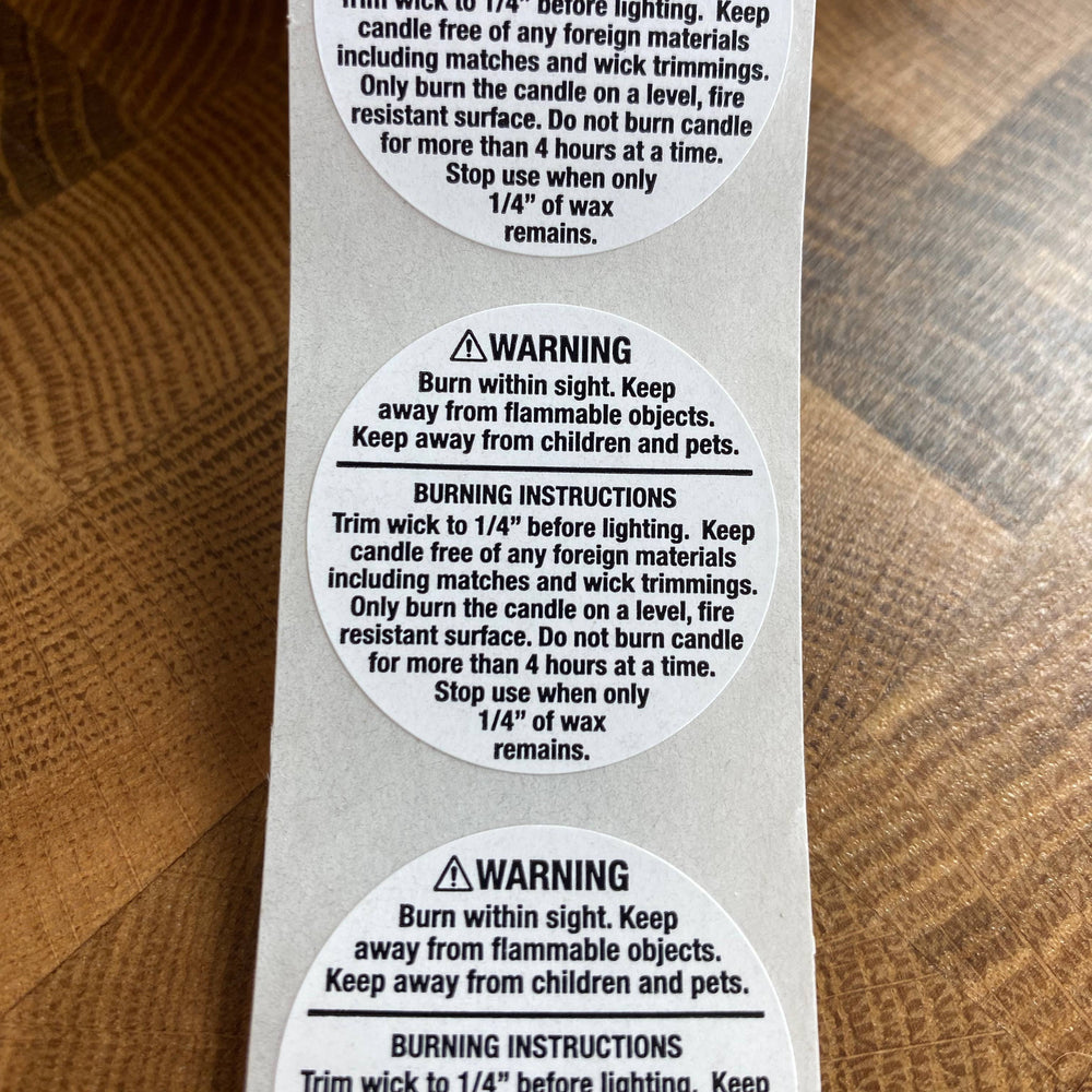 
                      
                        Sweet Little Candle Co 1.25" Candle Warning Label
                      
                    